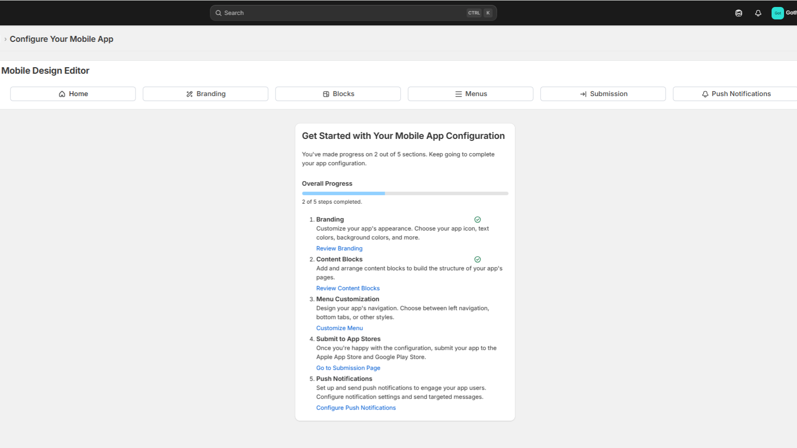 Admin Dashboard Overview