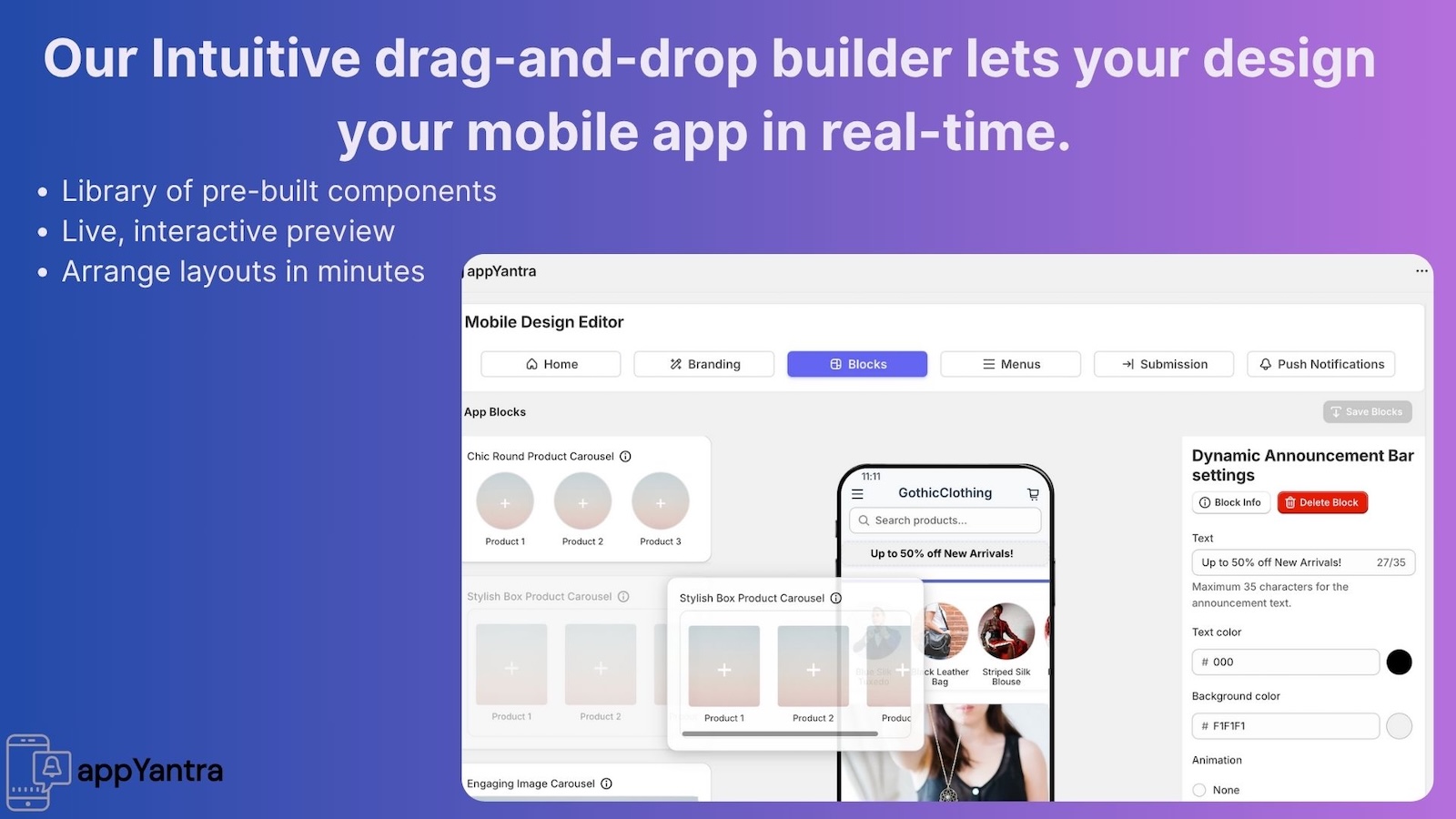 Drag and Drop Builder